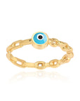 Eye Enamel Ring Silver 925