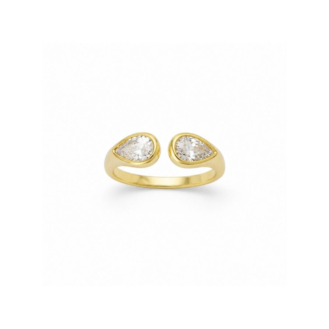 Twin Drop Ring